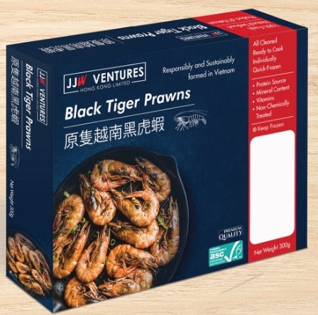 Frozen Whole Vietnamese Black Tiger Prawns